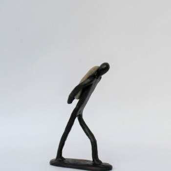 Contemporary work named « L’homme qui porte (n° 278) », Created by DIDIER FOURNIER
