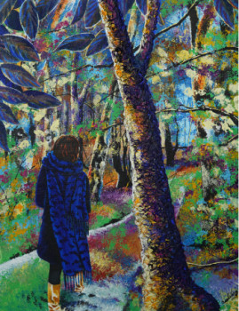 Named contemporary work « Journée d'automne. », Made by DIDIER CAUDRELIER