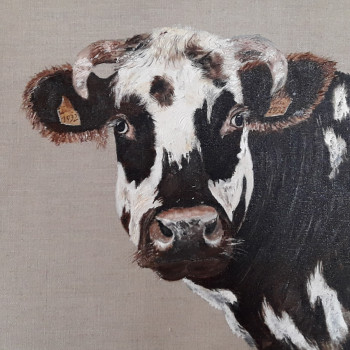 Named contemporary work « Vache : matricule 1932 », Made by CAROLE LEPREVOST