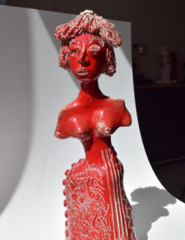 Contemporary work named « STATUETTE N°4 », Created by CT