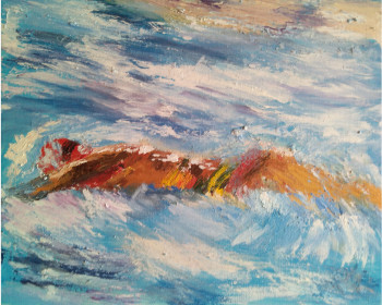 Named contemporary work « Swimming », Made by BARTLET-DROUZY