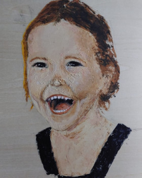 Named contemporary work « Sourire », Made by ADELINE.T.ARTISTE.PEINTRE