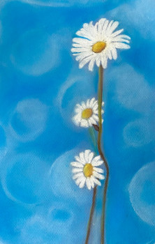 Named contemporary work « Marguerites », Made by TINA