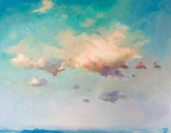 Named contemporary work « Nuages 5 », Made by LE COMPTE-GOUTTES