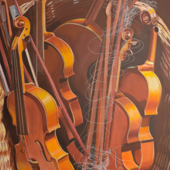 Contemporary work named « Les violons », Created by GILLEROY
