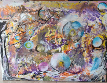 Contemporary work named « "Bulles de douceur d'âmes" », Created by SONIACOLIN