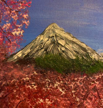 Named contemporary work « Mont fuji », Made by VICTOIRE