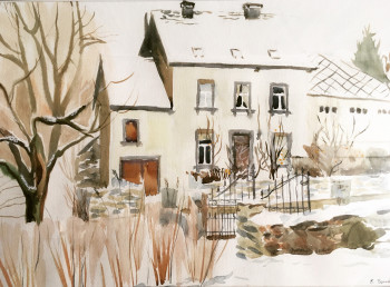 Contemporary work named « Premier jour de l'hiver », Created by ELENARTKOSS