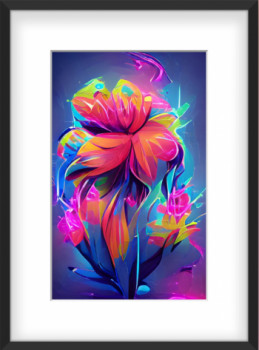 Named contemporary work « Flower design », Made by CAROLINE ALEXANDRE