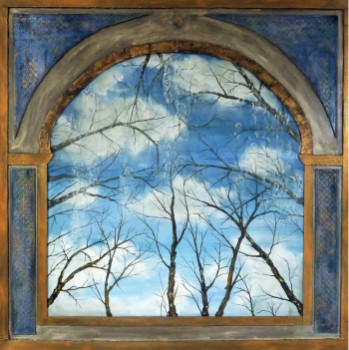 Named contemporary work « Vue de ma fenêtre », Made by ANNE ROBIN