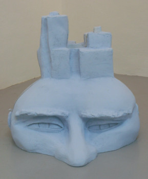 Contemporary work named « Head buildings », Created by LAURENT LASSOURCE