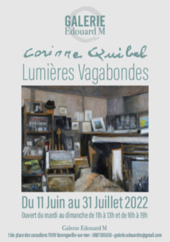 Named contemporary work « lumières vagabondes », Made by CORINNE QUIBEL