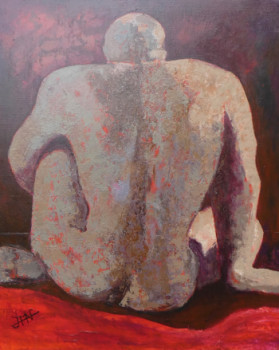Named contemporary work « L'homme de dos », Made by PHILIPPE JAMIN