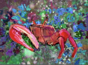 Contemporary work named « Liberté crab », Created by ANNE VAUGIER DUMOUCHEL