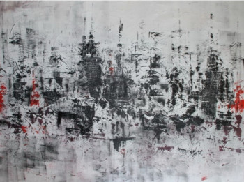 Contemporary work named « City ine the War, somewhere », Created by HERCO VITULLI DIT HERCO
