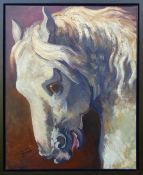 Named contemporary work « Le cheval " de Géricault " », Made by PHILIPPE JAMIN