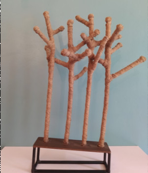 Named contemporary work « LA DANSE DES ARBRES​ », Made by YERBANGA SCULPTURE
