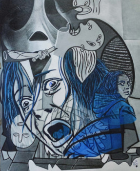 Named contemporary work « Le cri - La terreur », Made by MURZO