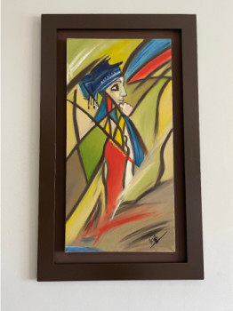 Contemporary work named « Femme BERBÈRE », Created by FILALI SOUAD
