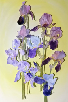 Contemporary work named « Iris », Created by FRANçOISE BOUSSAU-JANON