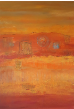 Named contemporary work « L'OASIS », Made by DANIèLE MERCIER-LUTZ