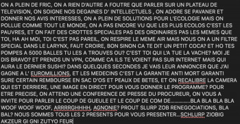 Named contemporary work « création divine, pour le moins, euh le plus aussi », Made by DAVID SROCZYNSKI