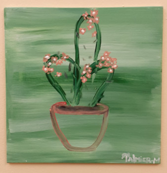 Named contemporary work « Cactus en Fleur », Made by MARIE PALMIER