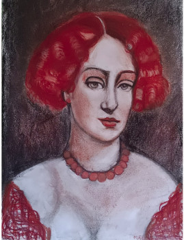 Contemporary work named « La courtisane », Created by MARIT REFSNES