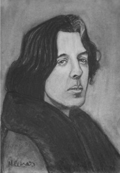 Contemporary work named « Le portrait de Oscar Wilde », Created by MARIT REFSNES