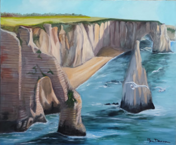 Named contemporary work « "Étretat.." », Made by MARC DANCRE