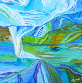 Contemporary work named « glacier », Created by VERONIQUE MORICEAU