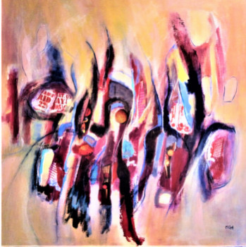 Named contemporary work « Jour de Fête », Made by MONIQUE CHEF