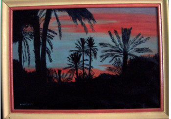 Named contemporary work « Palmeraie de Marrakech », Made by NADINE MASSET