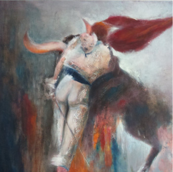 Named contemporary work « CORRIDA », Made by LLORET. M
