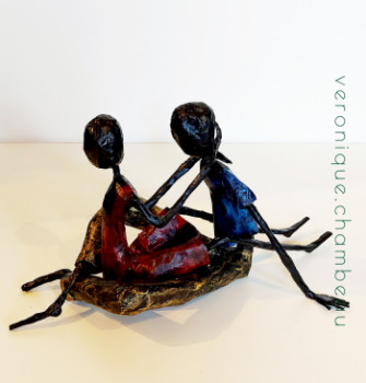 Named contemporary work « Couple », Made by VéRONIQUE CHAMBEAU