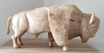 Contemporary work named « Le bison », Created by DIDIER LEMAHIEU