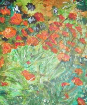 Named contemporary work « giverny 1 », Made by MIREILLE BREGOU