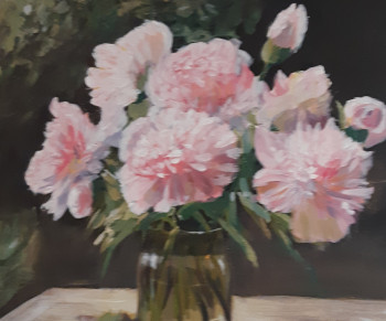 Named contemporary work « Pivoines », Made by MARC GRAFF