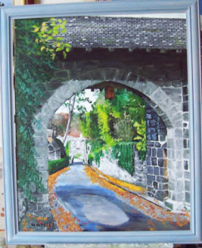 Contemporary work named « Porte de l'abbaye des vaux de Cernay », Created by NADINE MASSET