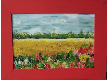 Named contemporary work « Prairie », Made by NADINE MASSET