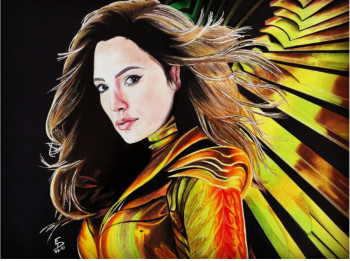 Contemporary work named « Wonder Woman », Created by ELY'ART