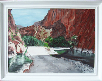 Named contemporary work « Gorges de la Todra 1 », Made by NADINE MASSET
