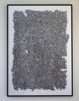 Contemporary work named « Symptôme coïncidence 0 », Created by CHARLIE DRAWING