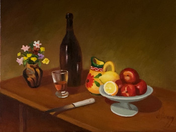 Contemporary work named « Coupe de fruits », Created by DE BENGY PATRICK