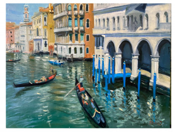 Named contemporary work « Venice », Made by SVETLANA GIRARD