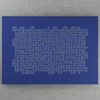 Contemporary work named « Daedalus "Ku/Ip" - Bleu », Created by SVEN BJöRN FI
