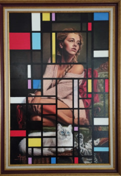 Named contemporary work « Thé Dreams of Mondrian », Made by ARBAS