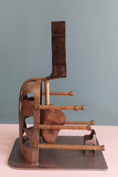 Contemporary work named « LA CHAISE VIDE », Created by YERBANGA SCULPTURE