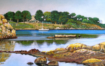 Contemporary work named « Île de Bréhat », Created by LAULPIC