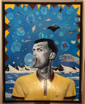 Contemporary work named « Stromae 6 ( Co2 ) », Created by FRANK